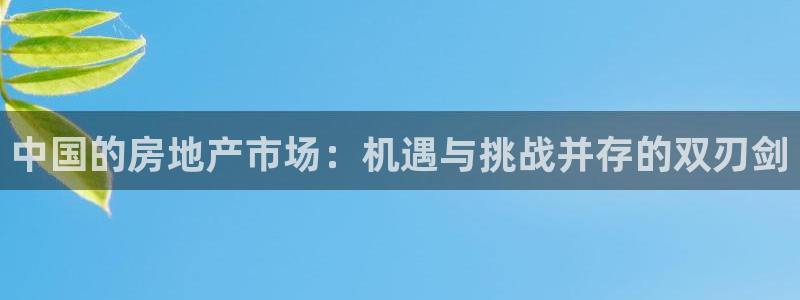 风暴娱乐号：中国的房地产市场：机遇与挑战并存的双刃剑