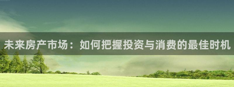 风暴娱乐开户：未来房产市场：如何把握投资与消费的最佳时机