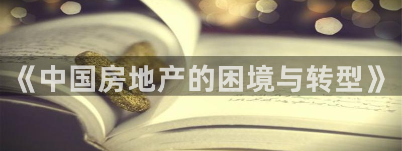 菲律宾风暴娱乐集团：《中国房地产的困境与转型》