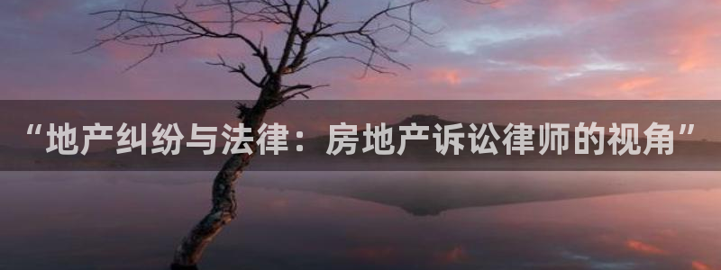 风暴娱乐乃六七五一38：“地产纠纷与法律：房地产诉讼律师的视