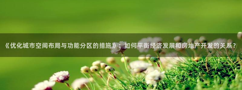 风暴娱乐5O6917：《优化城市空间布局与功能分区的措施》：