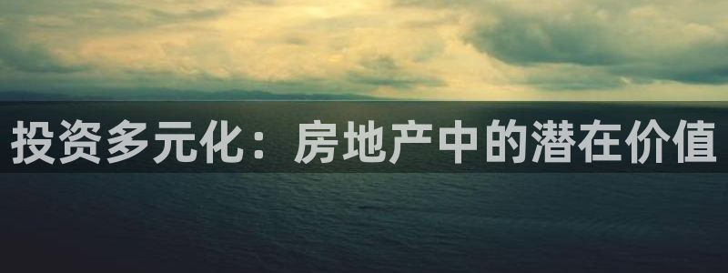 风暴娱乐汇：投资多元化：房地产中的潜在价值