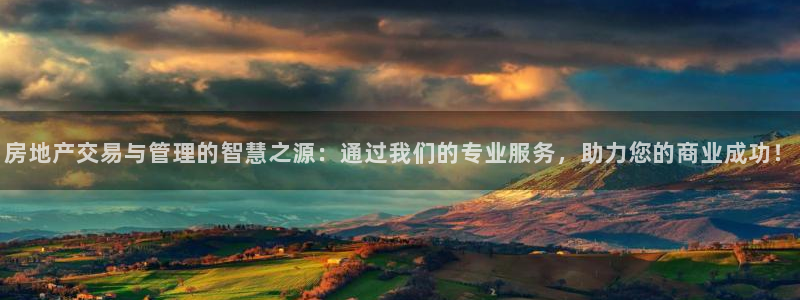 风暴娱乐平台官网登陆：房地产交易与管理的智慧之源：通过我们的