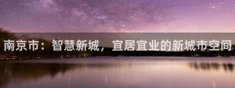 风暴娱乐乃六七五一38：南京市：智慧新城，宜居宜业的新城市空