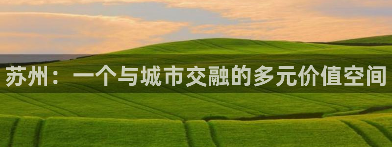 风暴娱乐自动挂：苏州：一个与城市交融的多元价值空间