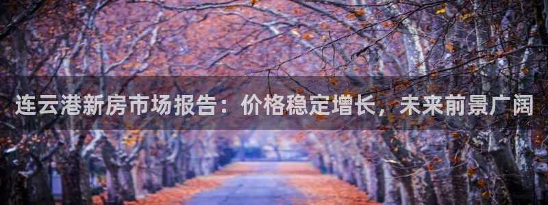 风暴娱乐平台官网登陆：连云港新房市场报告：价格稳定增长，未来